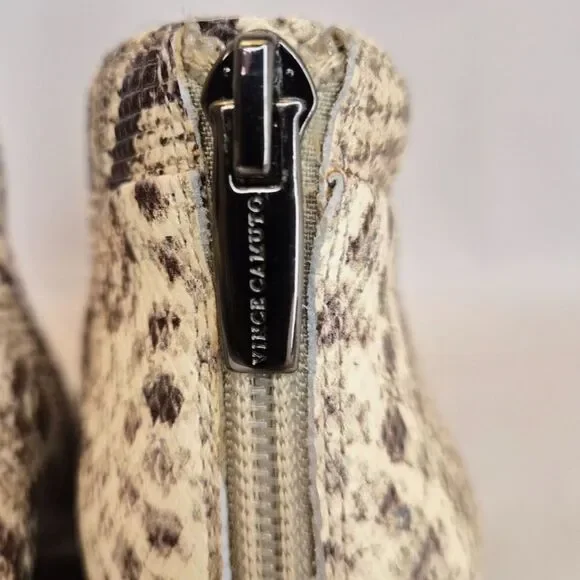 Vince Camuto Snakeskin Gradina Ankle Boots Womens 5M Western Pointed Toe - Picture 8 of 8